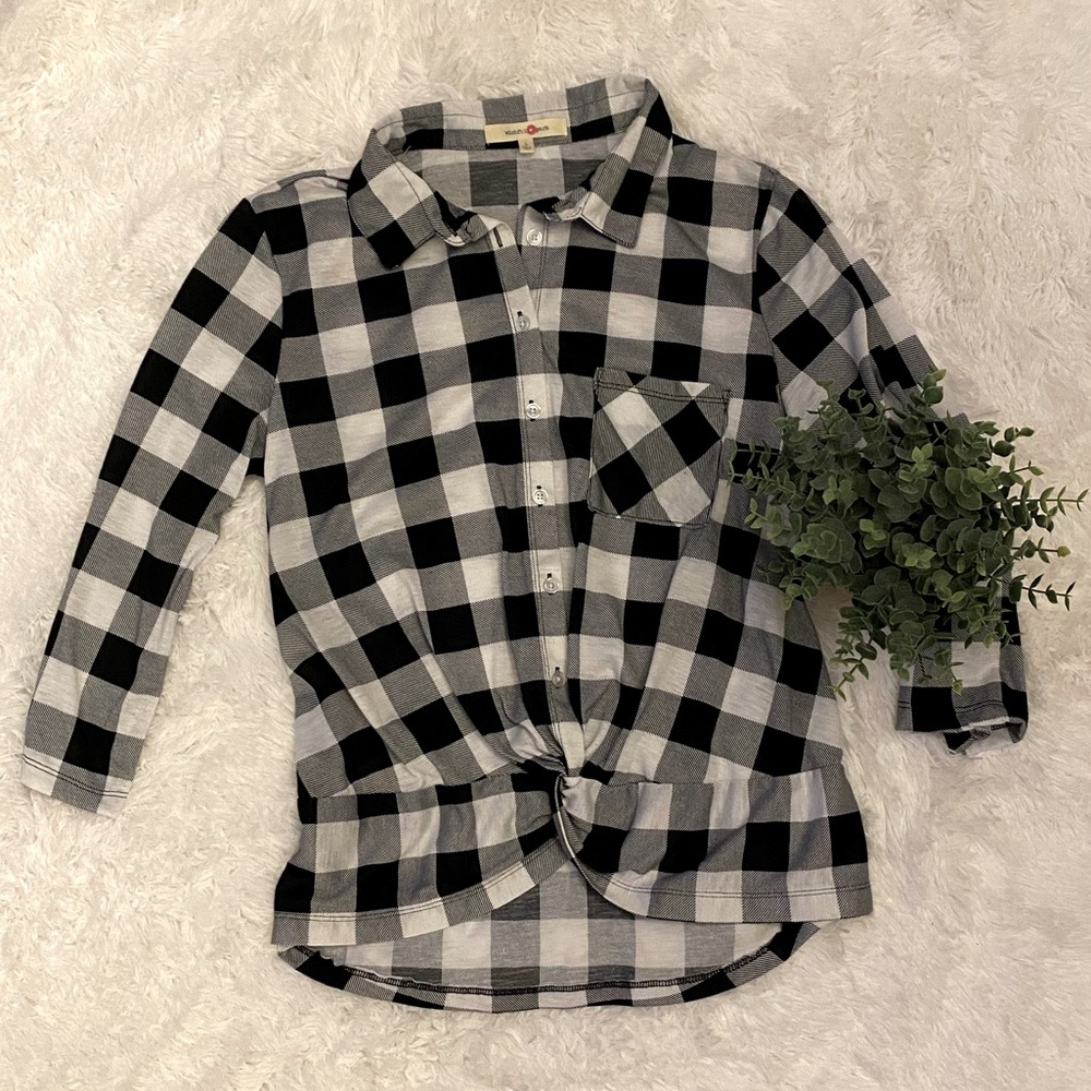 Buffalo Check High-Low Flannel - Picture 2 of 5
